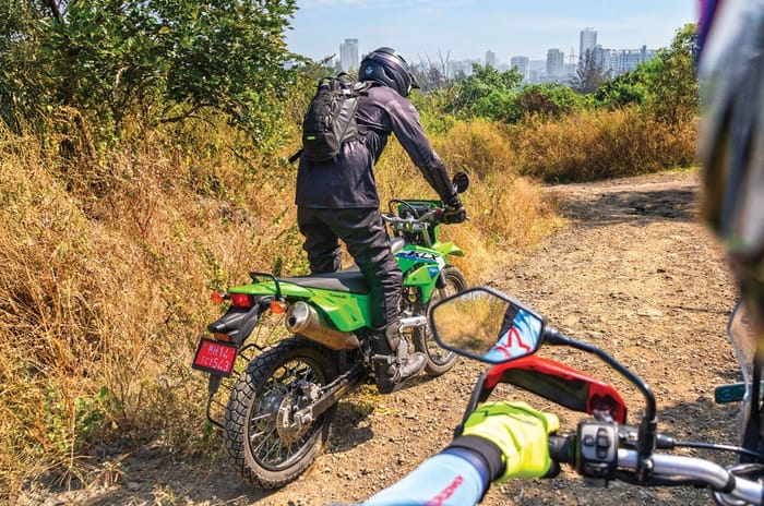 Hero Xpulse 210 and Kawasaki KLX230 off-road